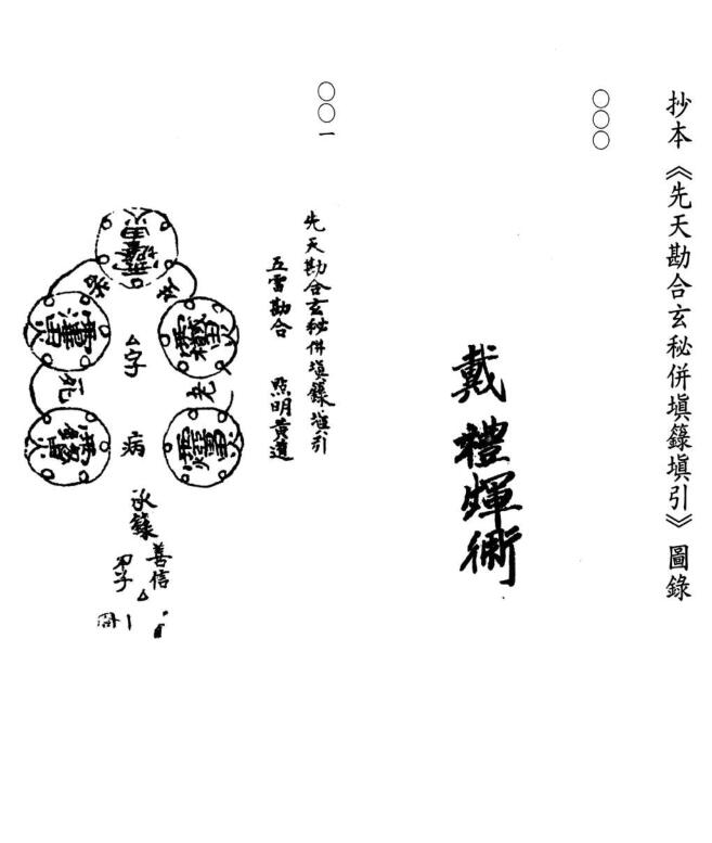 先天勘合玄秘并填箓填引