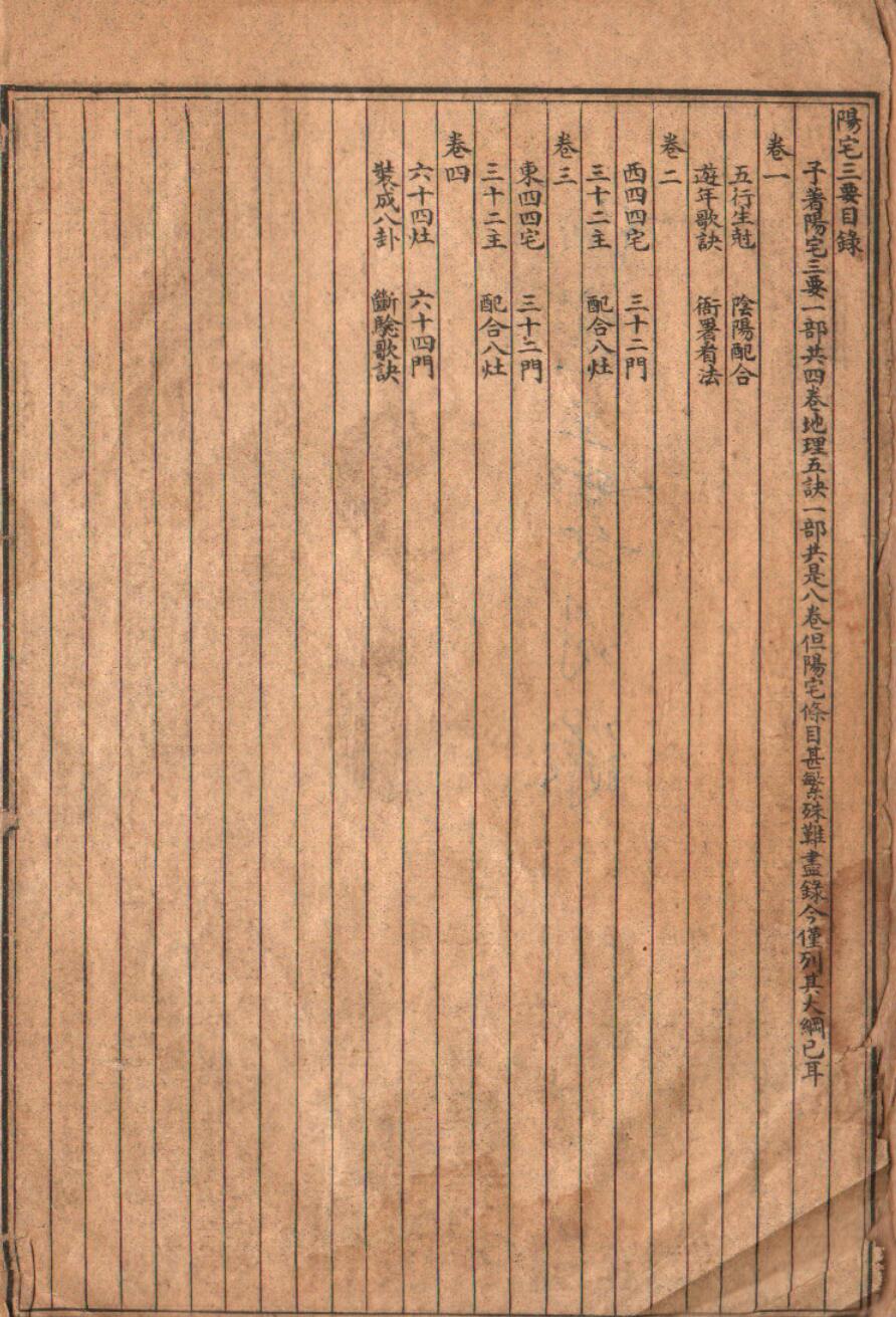 风水古籍《阳宅三要》