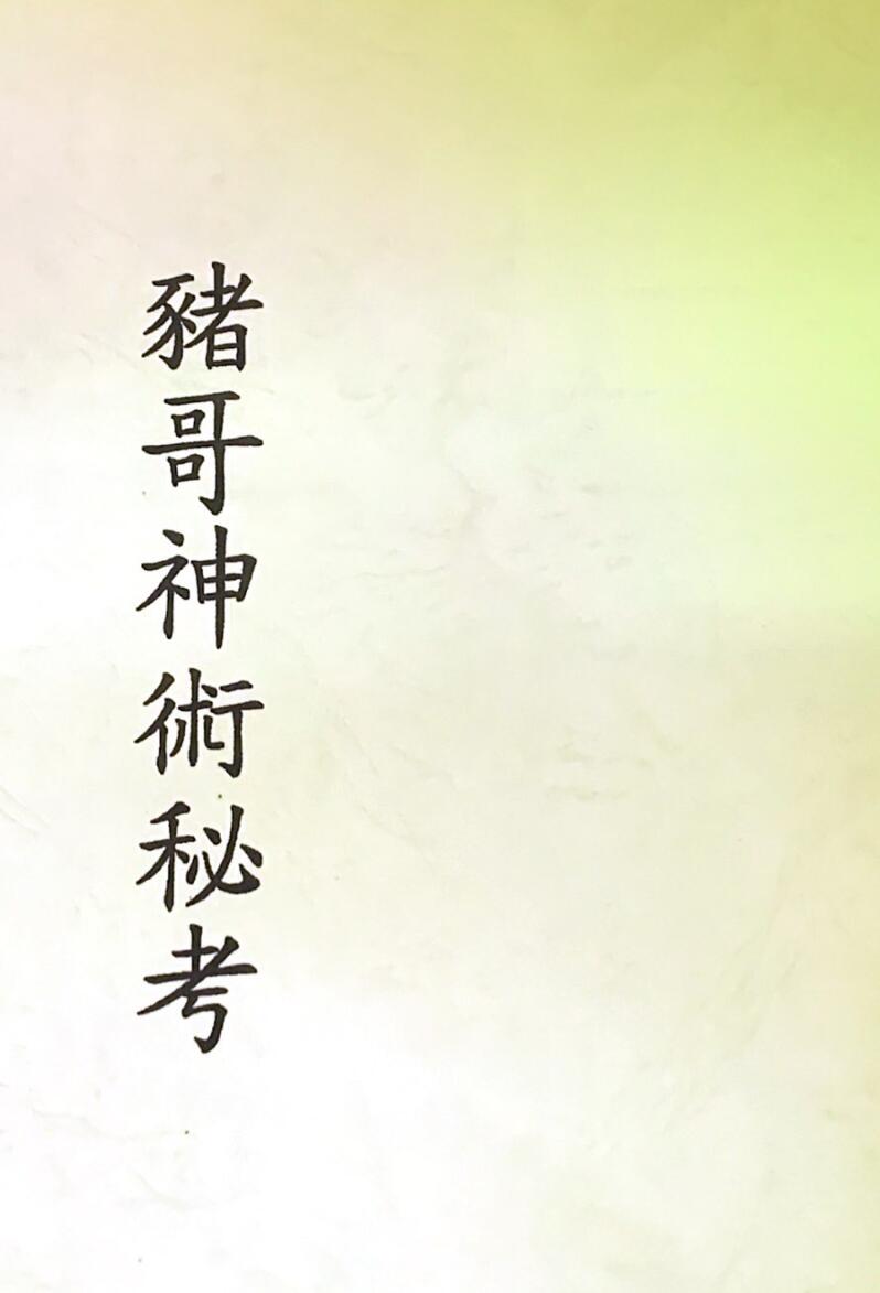 《猪哥神术秘考》