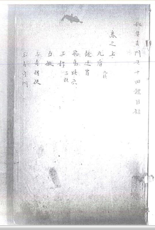 祕集奇门六十四體