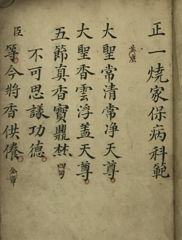 正一烧家保病科法本