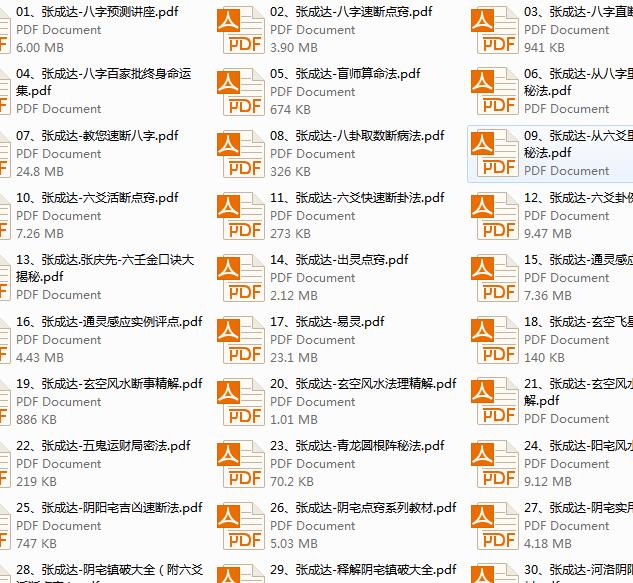 张成达-风水玄八字，八卦，五鬼运财局密法