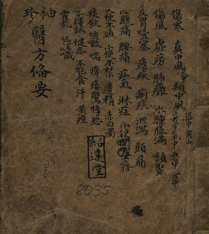 袖珍医方备要，中医古籍，古籍书阁，手抄本
