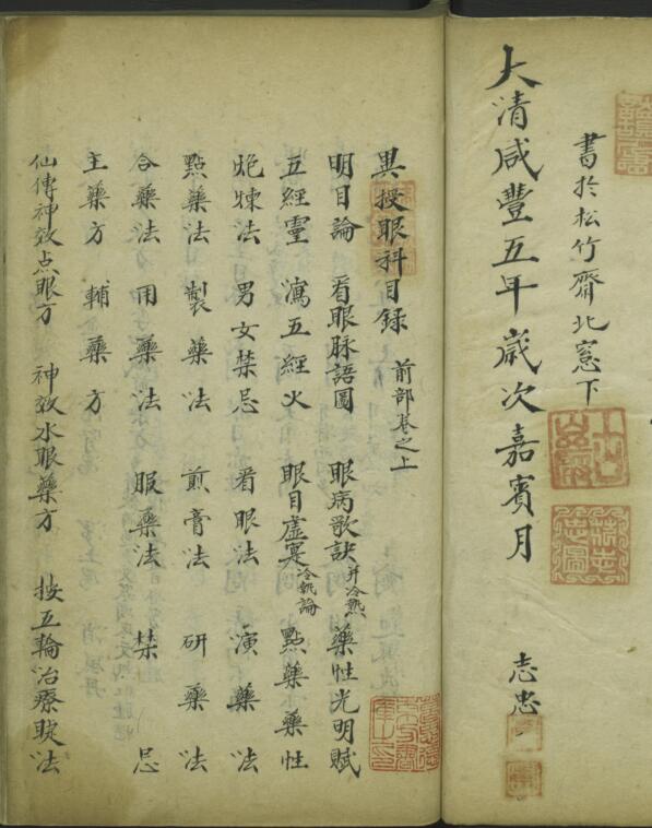 异授眼科  清咸丰5年，中医古籍，国学汇典国学资源网百度网盘