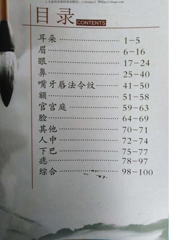 金圣峰面相365图解