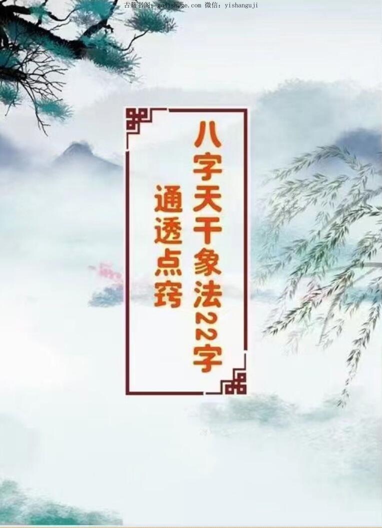 八字干支象法22字通透点窍.pdf