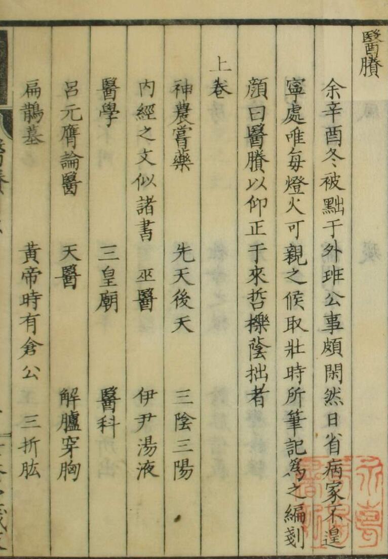 手抄中医古籍，医賸（3卷）——古籍书阁