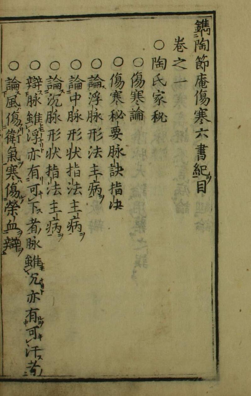 伤寒六书（1-6卷）——古籍书阁