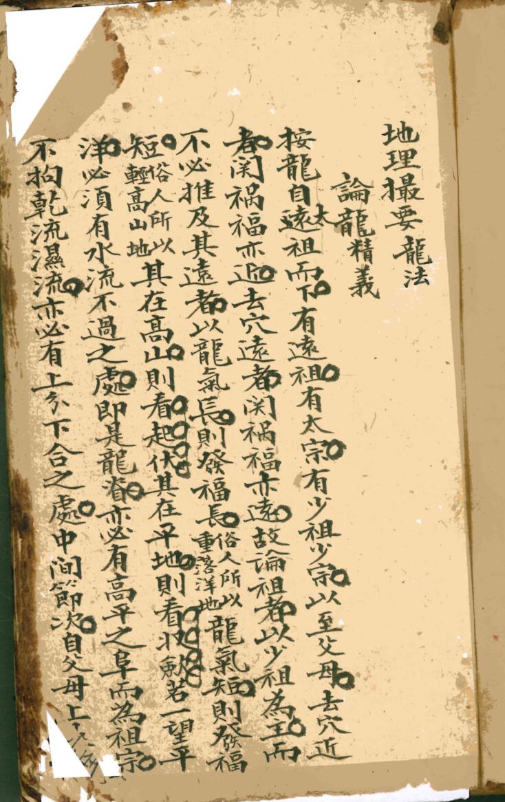 秘传《阴宅阳宅地理汇集秘诀大全》清光绪年抄本