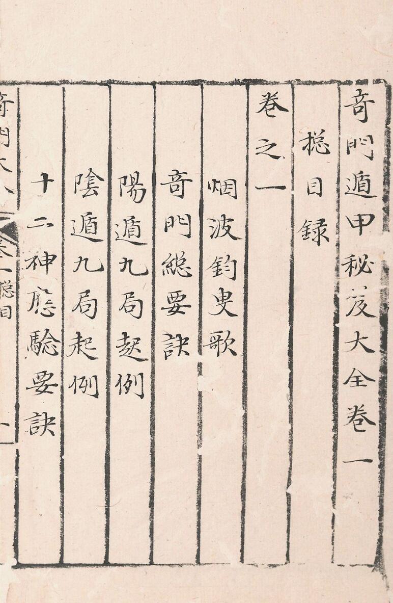 奇门遁甲秘笈大全