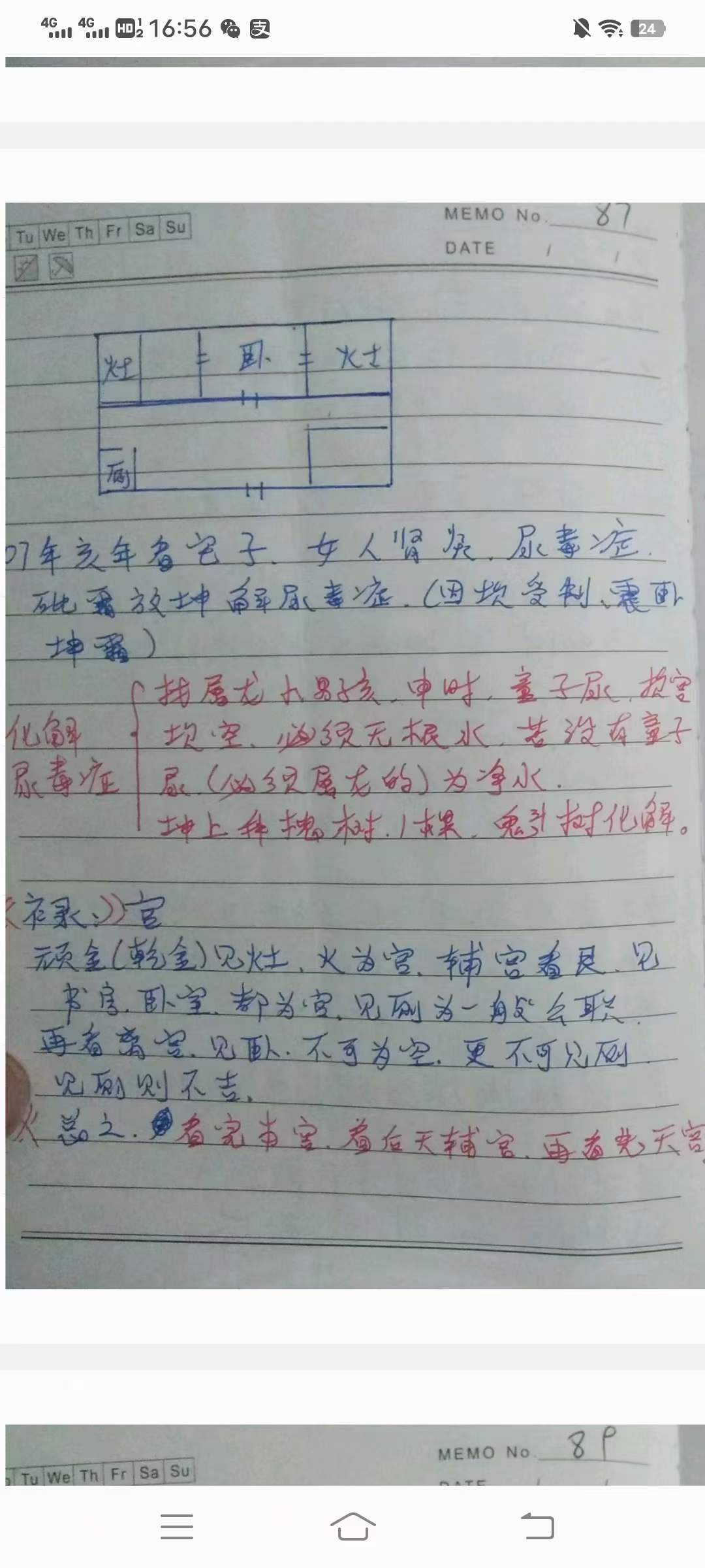 杨师秘传阳宅步骤 批注笔记109页