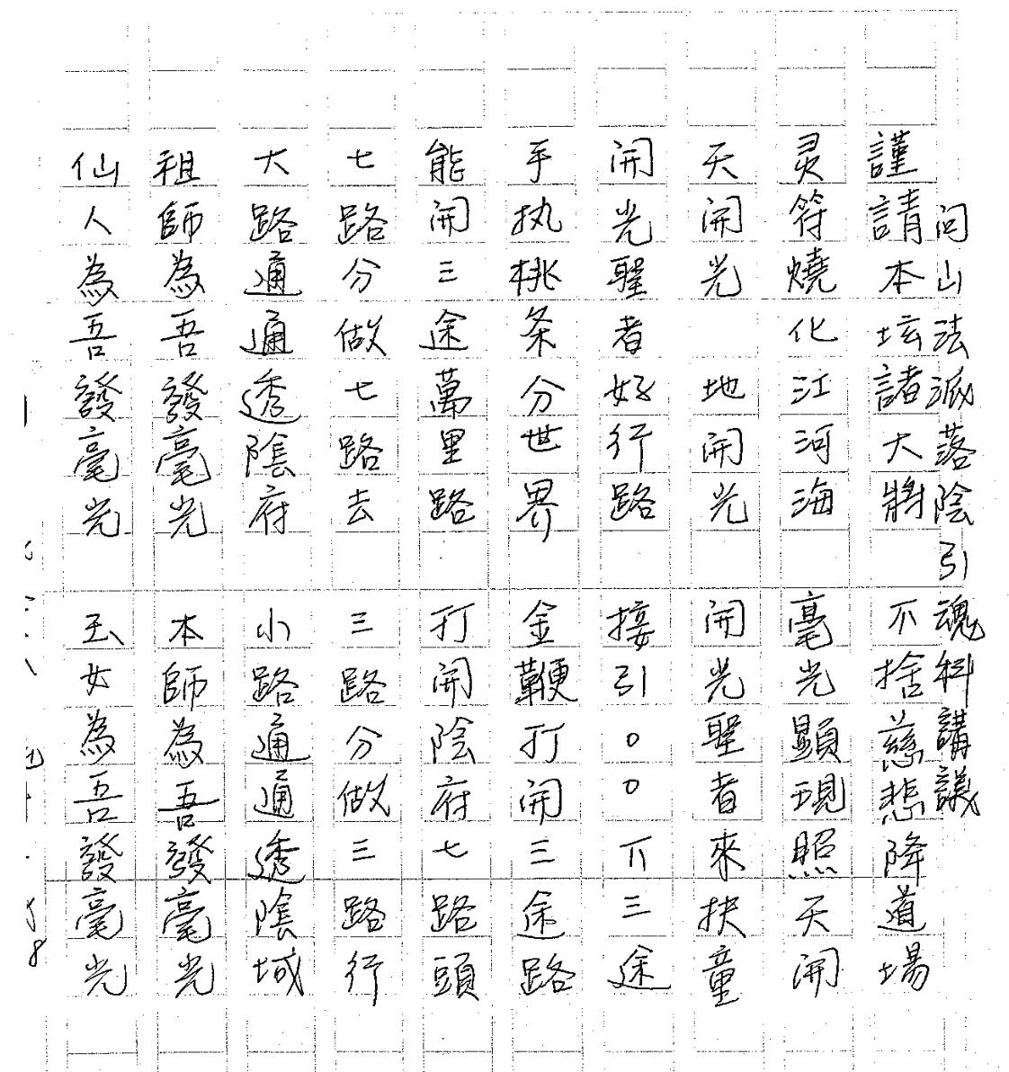 闾山落阴引魂科