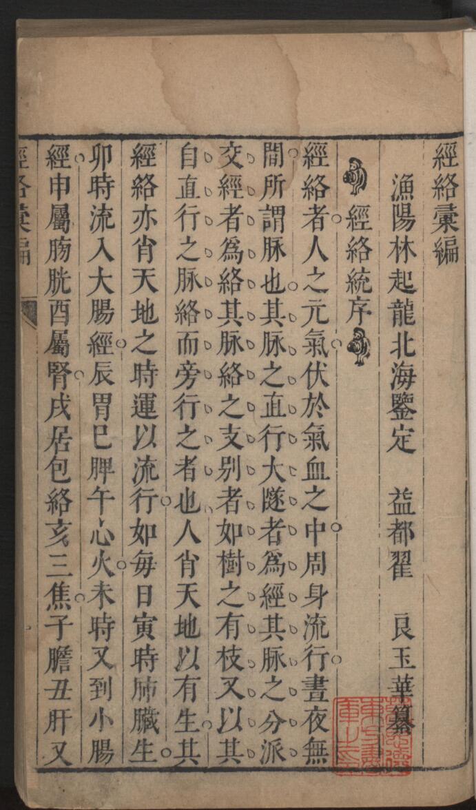 经络汇编  林起龙鉴定 翟良纂