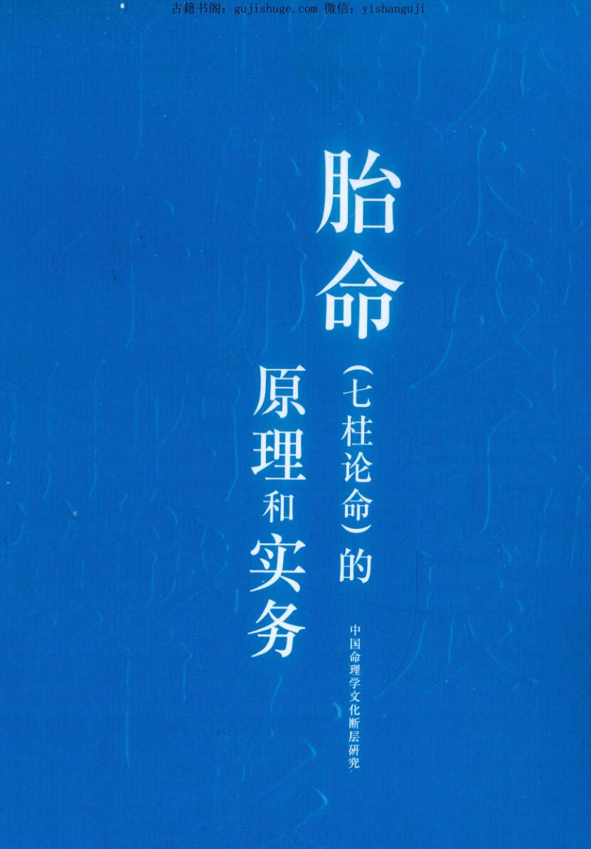 何重建七柱论命胎命-318P
