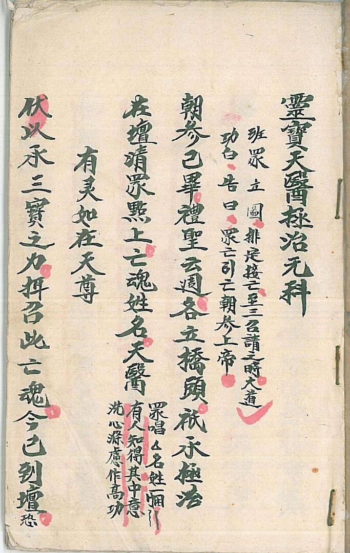 灵宝天医拯治元科