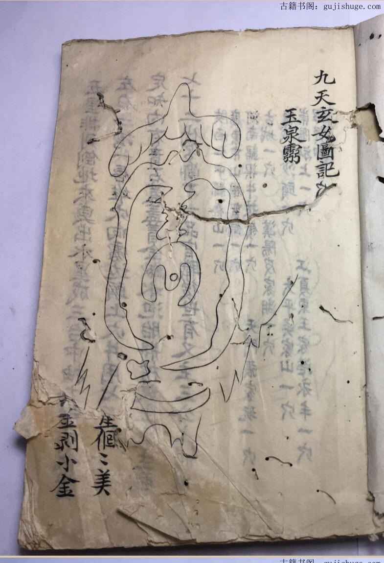 风水地勘古籍《九天玄女图记》