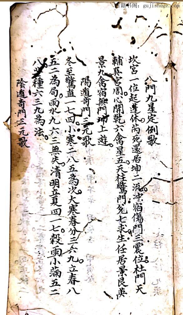 奇门古籍《甘氏汇集奇门一得》