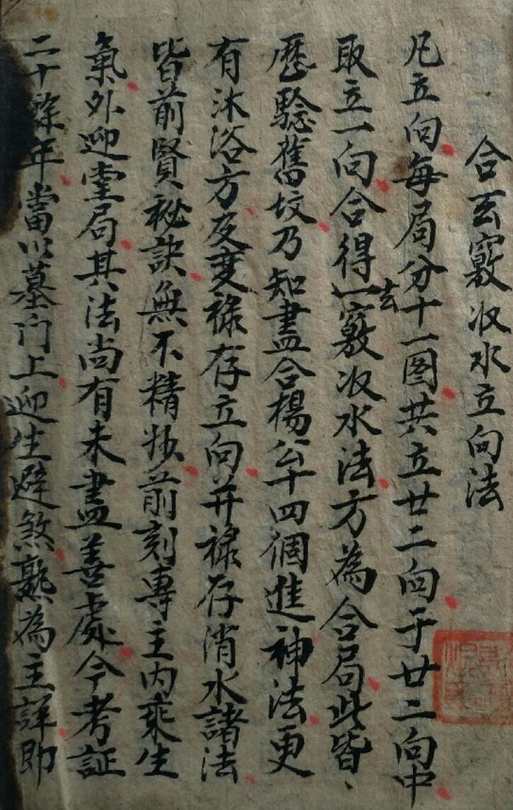 风水古籍《合玄窍收水立向法》