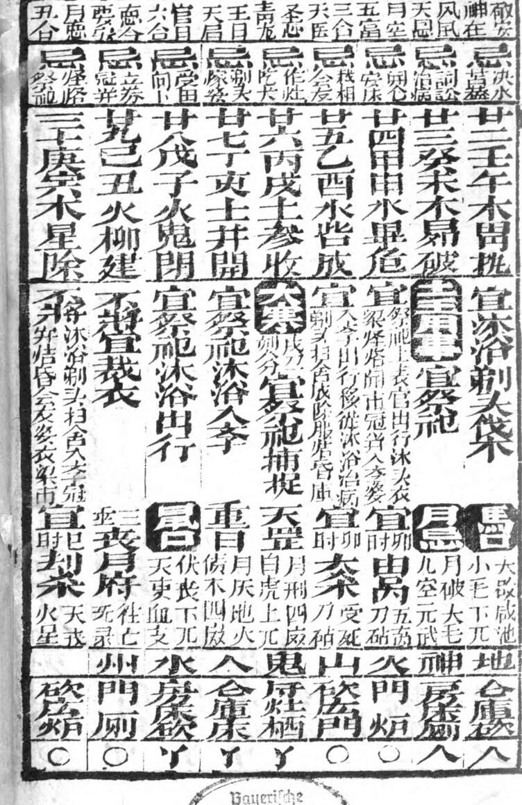 道光九年《七政星历》通书.清道光9年刊本（118页）