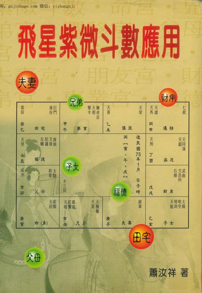 萧汝祥《飞星紫微斗数应用》484页