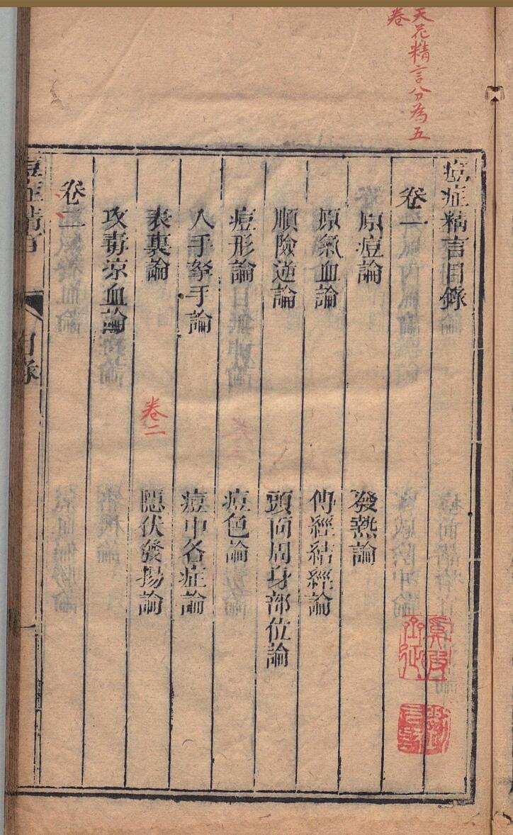 《痘症精言 》４卷 袁句  清刊本