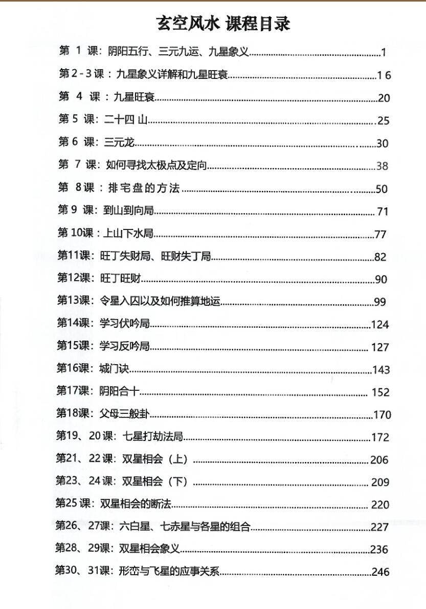 李双林 第一期《玄空风水讲义》