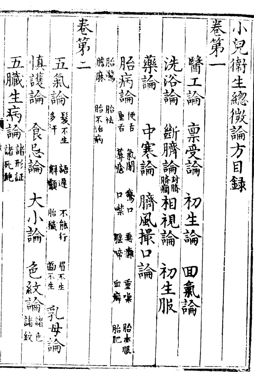 《小儿卫生总微论方》