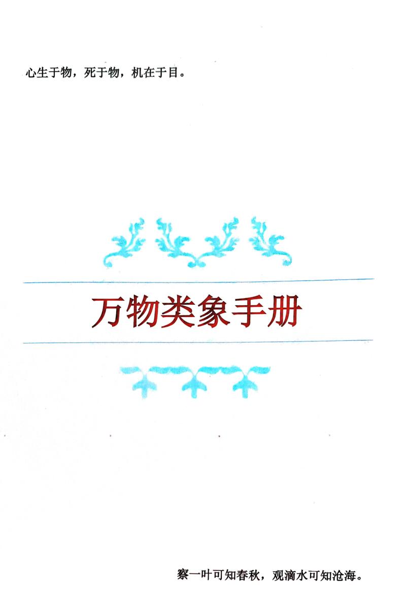 《万物类象手册》