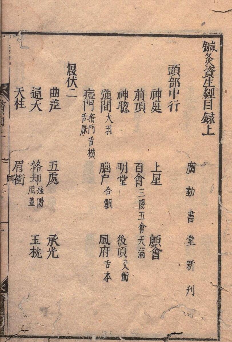 针灸资生经  王执中（宋）刊本 ,宽文9年