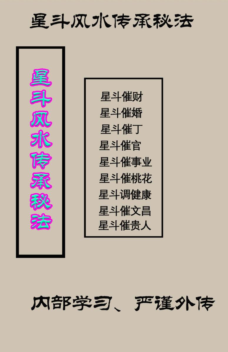 《星斗风水传承秘法》