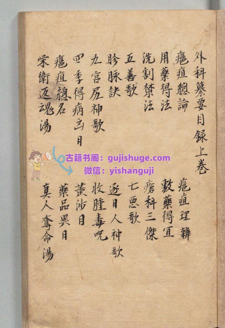 外科纂要经验良方 王大纶（明）