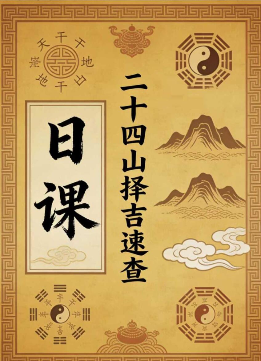 择日日课书籍《二十四山择吉速查》